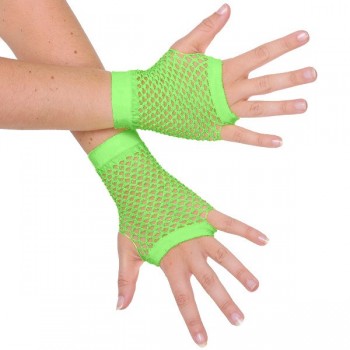 Gloves Short Fishnet Green BUY